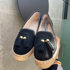 Kurt Geiger Carvela black suede espadrilles